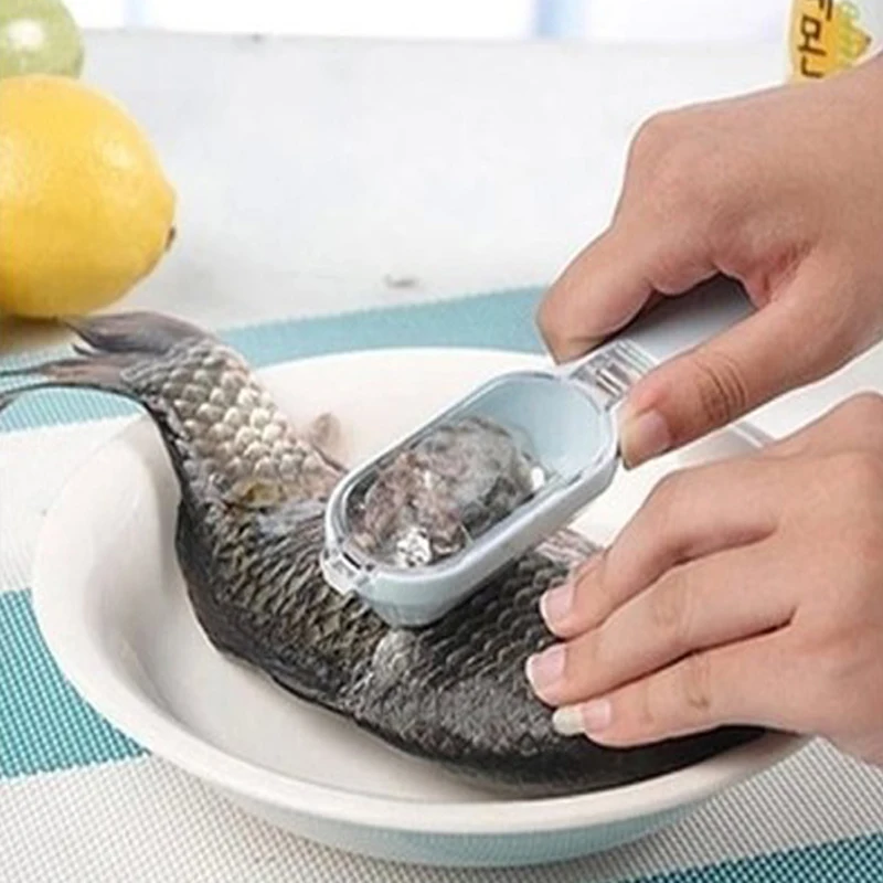 Marqueur de poisson super pratique avec couvercle, balances de cuisine essentielles, débroussailleuse facile, grattage, évite de survoler les