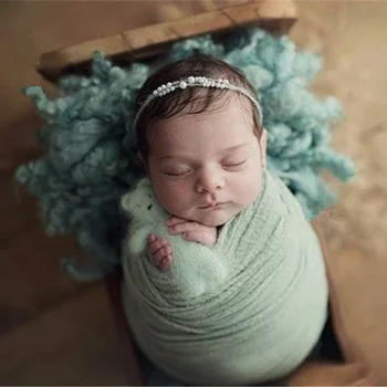 Accesorios de fotografía de envoltura elástica para recién nacidos, accesorios de fotografía de envoltura de bufanda para bebé