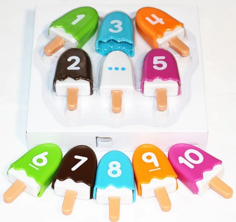 Digitale Popsicle Math Games Voor Kleuterschool, Fijne Motor Speelgoed, Set Van 10, Leeftijden 36 Maand +