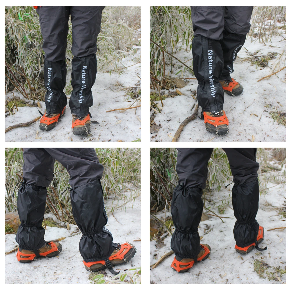 NEW 1 Pair Waterproof Outdoor Hiking Walking Climbing Hunting Snow Legging Gaiters ski gaiters