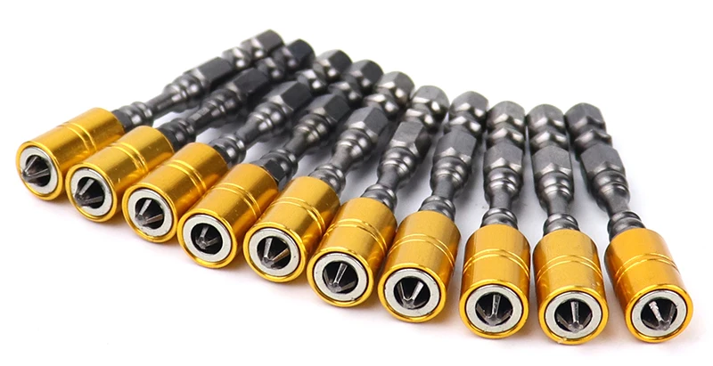 Starker magnetischer Schraubendreher-Bit-Satz, 65 mm Kreuzschlitz, elektronische Schraubendreher-Bits für Gipskarton-Trockenbau-Schraubendreher – Detail 4