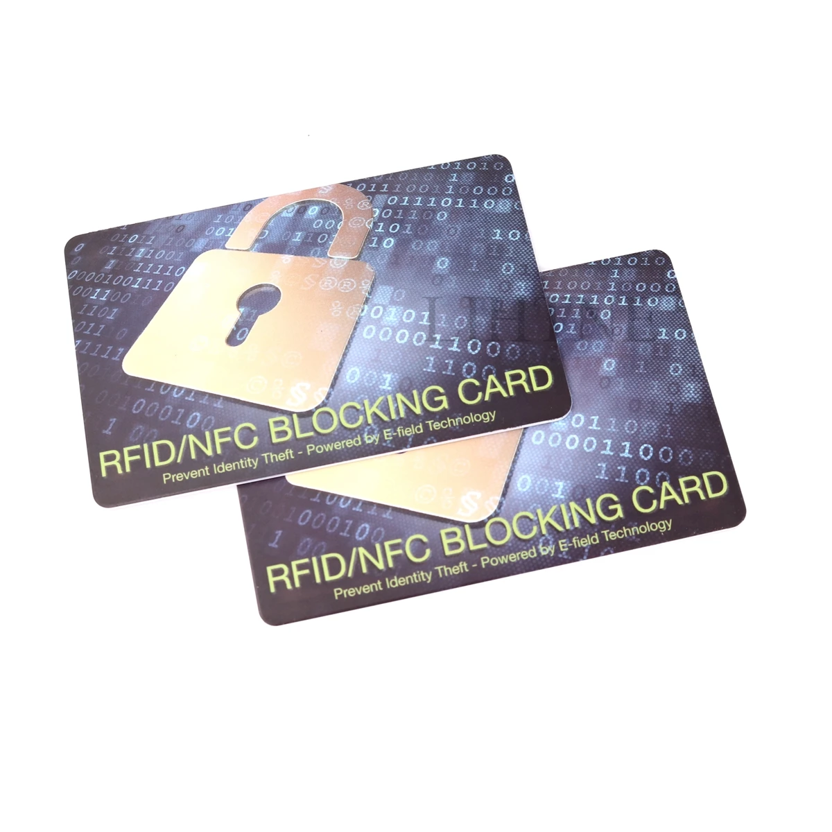 New style Anti Theft Credit Card Shield Rfid Protector Shield PVC Card Prevent Unauthorized Scanning Not Card Sleeve