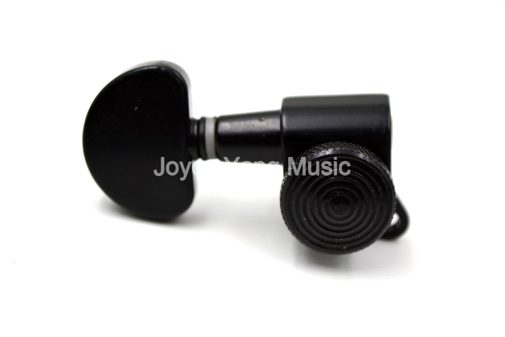 Black Semicircle Locking Acoustic Electric Guitar Tuning Pegs Tuners Machine Head 6R/3L+3R Free