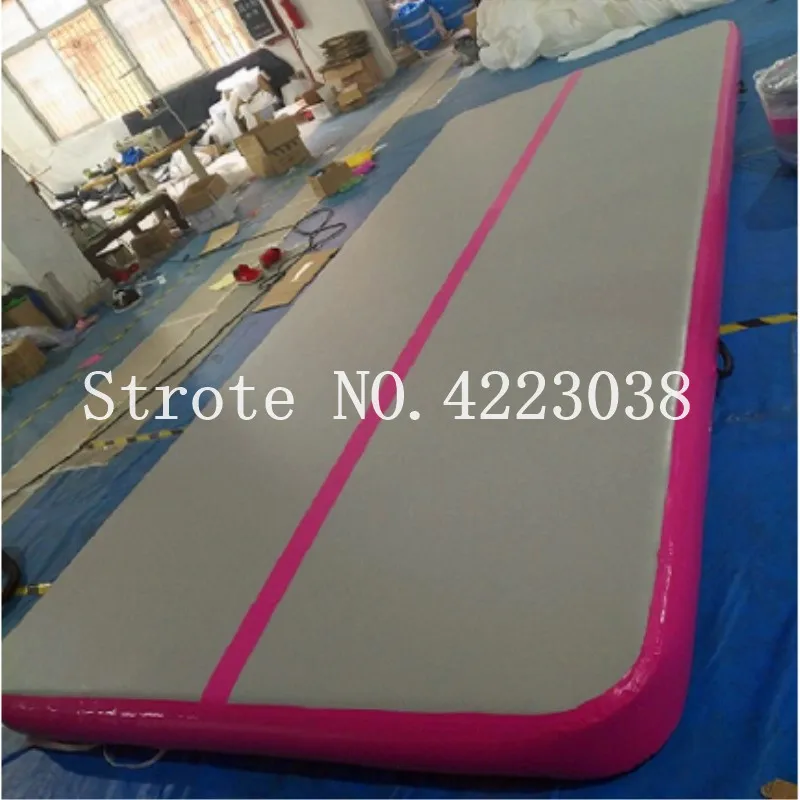 Spedizione gratuita 6x2x0.2m palestra gonfiabile Tumble Track Tumbling Mats ginnastica Air Track per palestra con LOGO