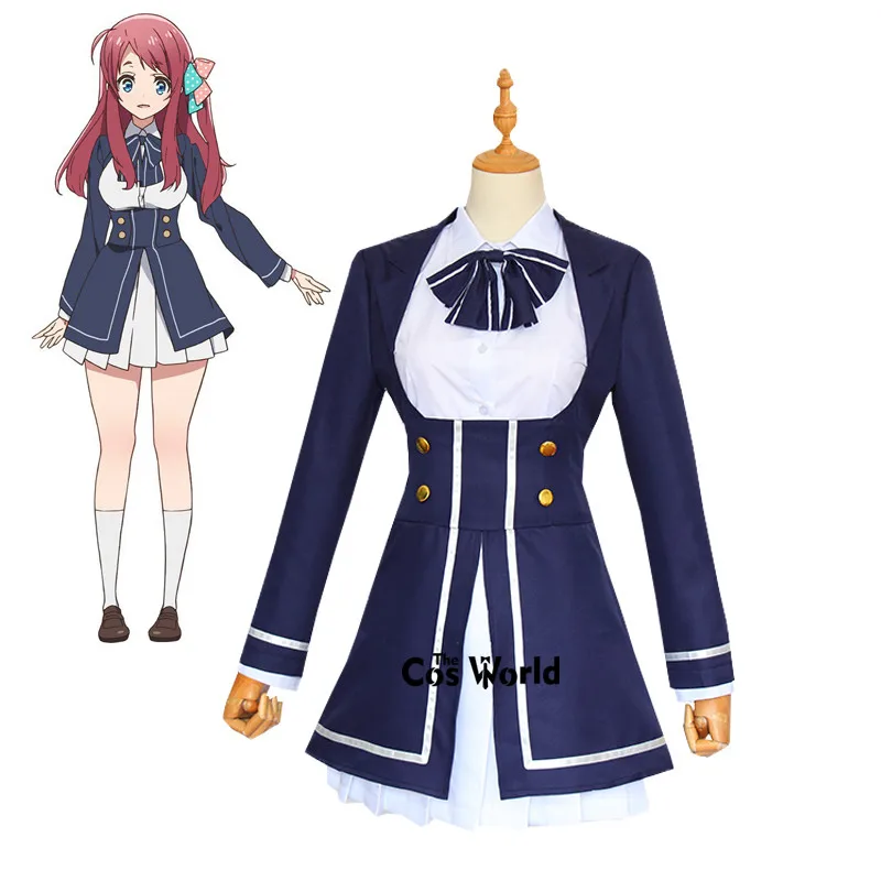 

ZOMBIE LAND SAGA Minamoto Sakura Uniform Dress Outfit Anime Customize Cosplay Costumes