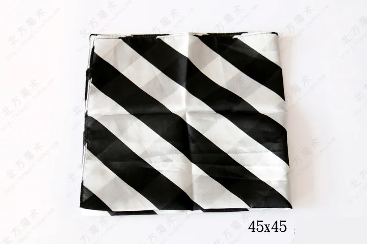 Zebra Silk Set (Black and White or Red And White) - Magic Trick,Silk & Cane Magic,Stage Magic Props,Illusions,Fun