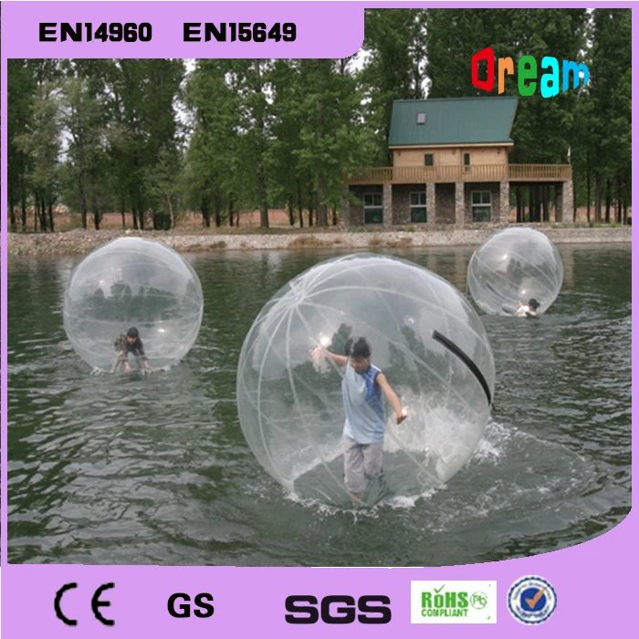 Palla da passeggio sull'acqua 2 m Wasser Laufball Palla da passeggio sull'acqua Laufball Zorb Ball Tizip Zip