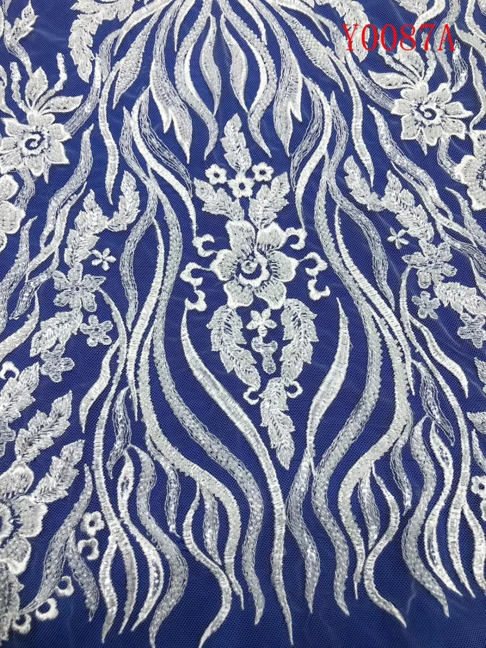 Fashion Embroidery Lace  Wedding Dress Fabric, Nigerian Textile African Trimming Lace 5Yards/ lot