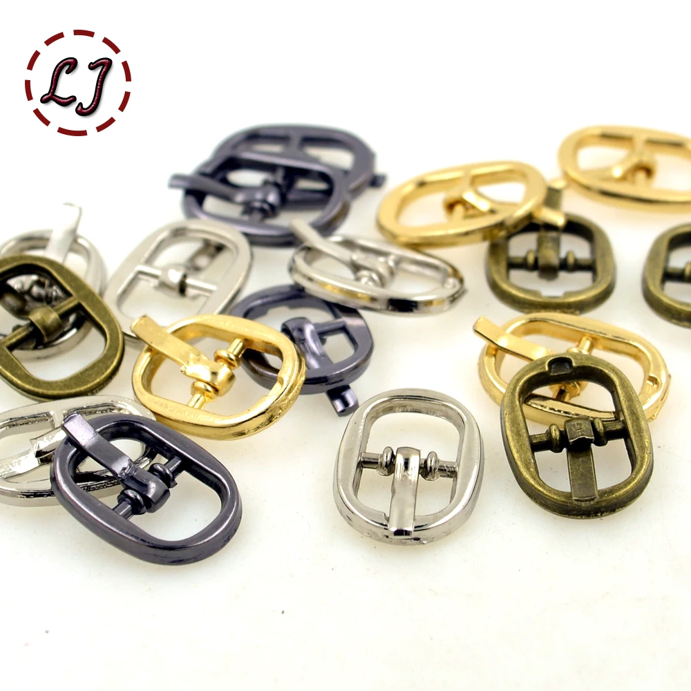 New arrive high quality 30pcs/lot silver black gold bronze 8mm alloy metal shoes bags Belt small Buckles DIY sew accessories