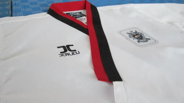 Lucamino promotional JCALICU taekwondo training uniforms J-calicu poomsae practice clothes Male/Female tae kwon do uniforms