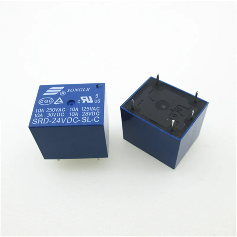 

HOT NEW 24V relay SRD-24VDC-SL-C SRD24VDCSLC SRD-24VDC 24VDC DC24V 24V 10A 250VAC SONGLE DIP5