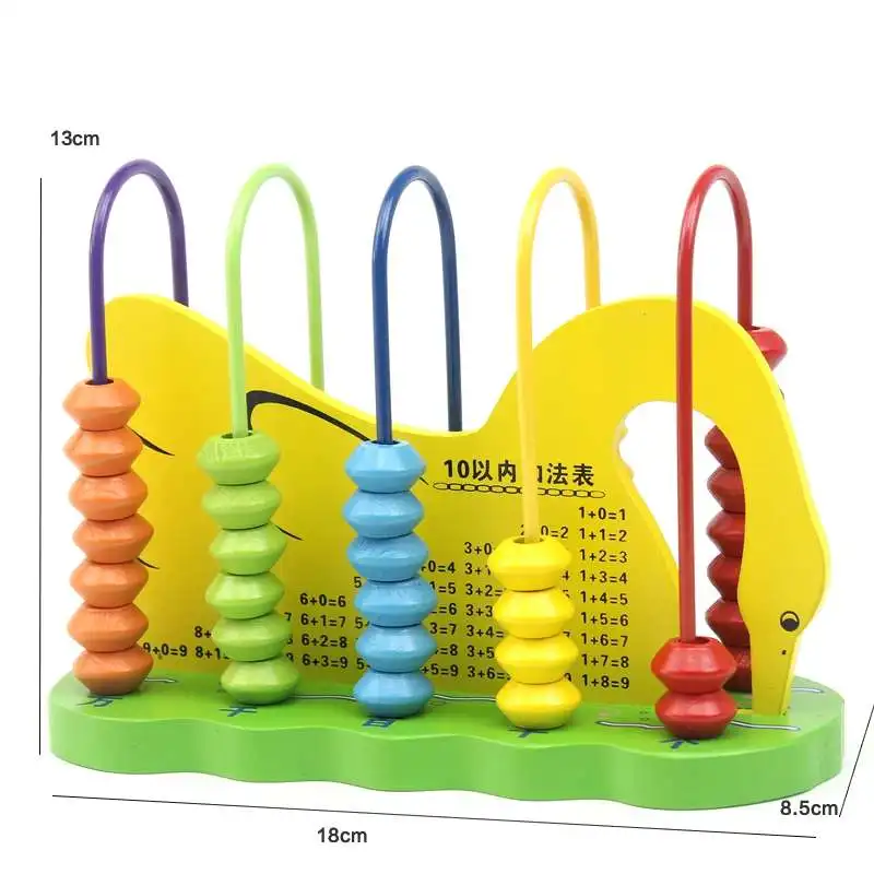 Swan wczesna edukacja dla dzieci Abacus Rack drewniane dziecko arytmetyka do obliczania zabawkowe koraliki matematyka pomoce nauczycielskie 2021