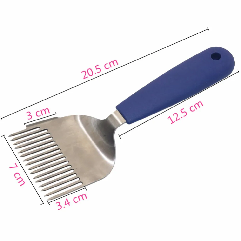 16-Pin Cut Honey Fork Type Knife Stainless Steel Cut Honey Comb Fork Scratcher Bee Beekeeping Honey Tools 1 Pc