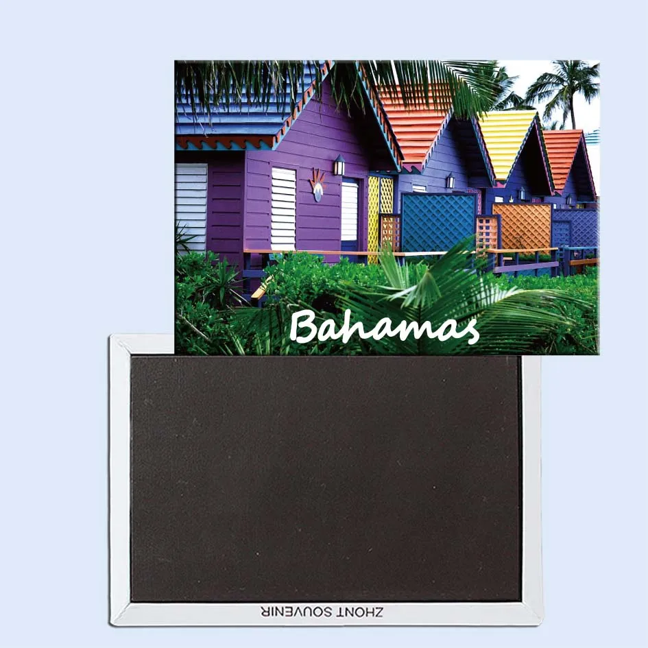 

Tourist Souvenirs,Fridge Magnetic,Exquisite Gift 24541, Colorful Houses, Bahamas