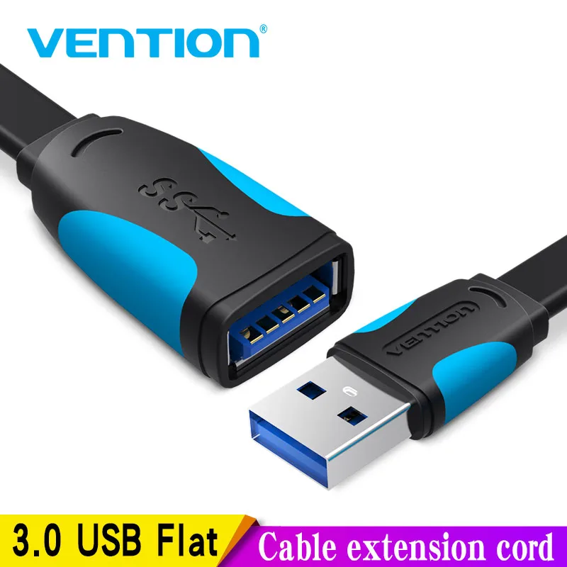 Vention USB2.0 3.0 przedłużacz męski na żeński przedłużacz USB3.0 przedłużony do laptopa PC przedłużacz USB 0.5M 3M