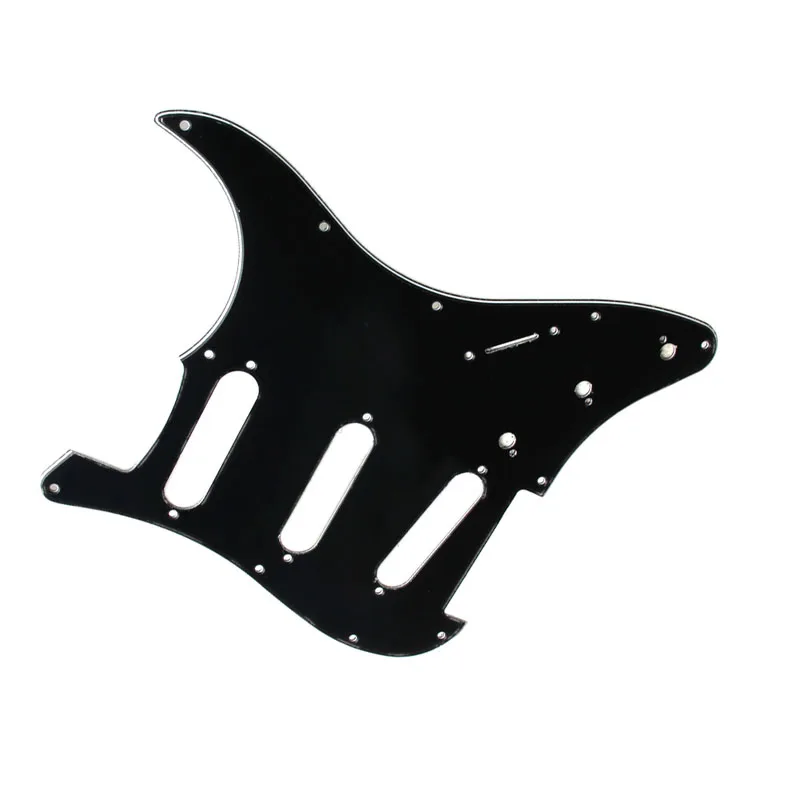 3 Ply Electric Guitar Pickguard Black Scratch Plate For . Stratocaster Guard board  Black