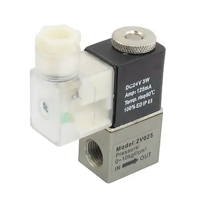 

DC 24V 125mA 2 положения 2 пути электромагнитный клапан G1/4"