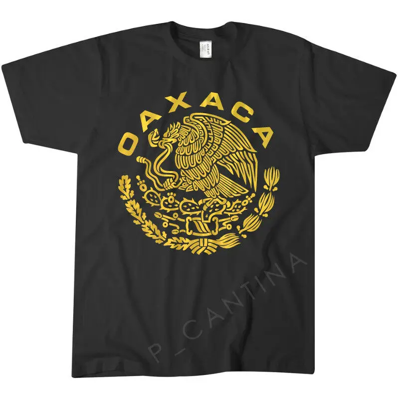 Oaxaca State T-Shirt Estado De Mexico   Mexican Golden Eagle 2019 Summer Fashion Print Casual Cotton Man T Shirt Design