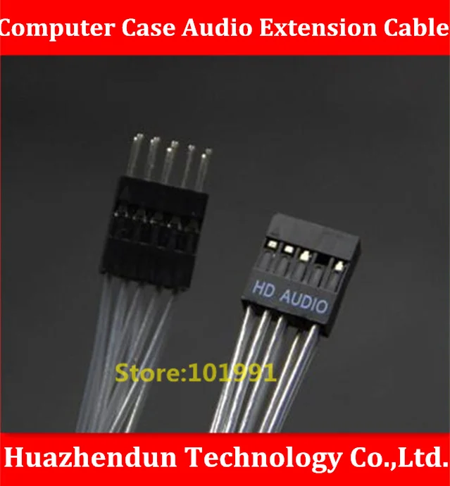 

TOP SELL Computer Case Audio Extension Cable 50CM Motherboard HD/AC97 Audio Extension Cable 24AWG