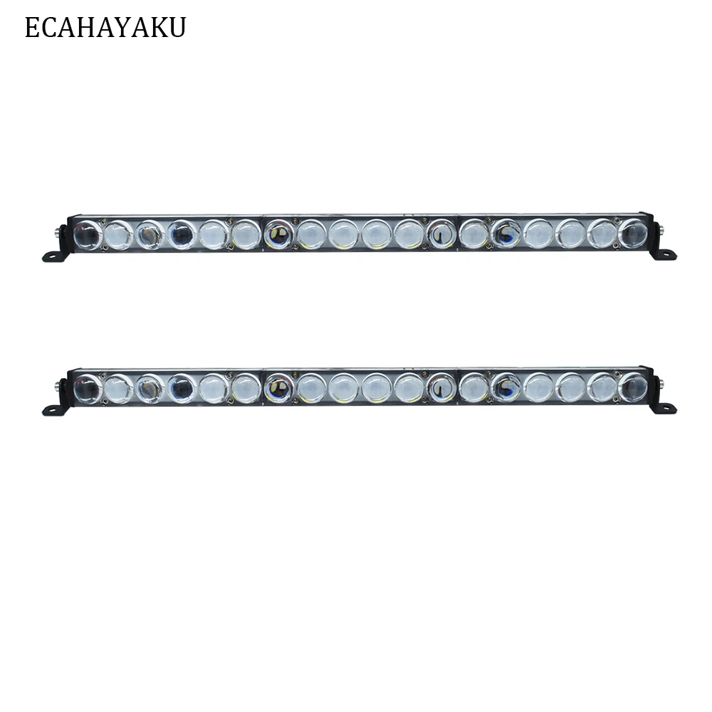 

2 Pieces Aluminum 20 inch LED Bar Work Light 90W 6000k White Waterproof Spot Beam for 4x4 Offroad Cars Tractor Boat 4WD ATV 12V