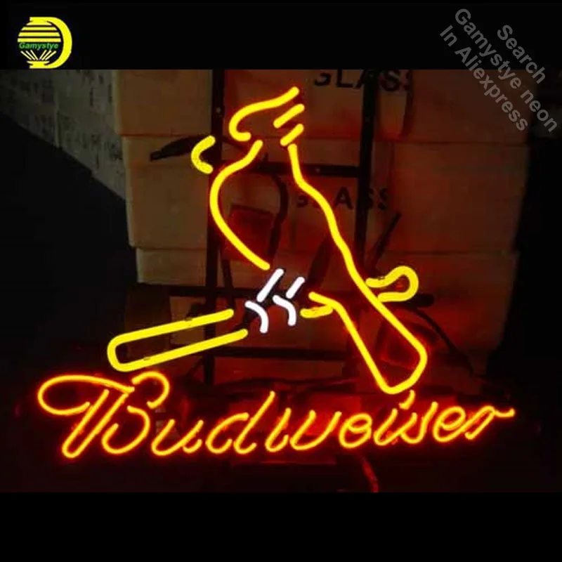 Neon Sign for BUDWEISE ML Bird Neon Bulbs sign handcraft neon light lights Decorate Room handmade anuncio luminos personalised