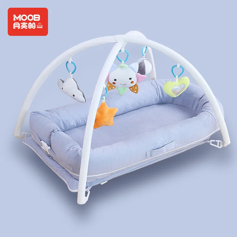 Spring and summer bed portable newborn uterus bionic bed sleepy cartoon  crib baby boy crib