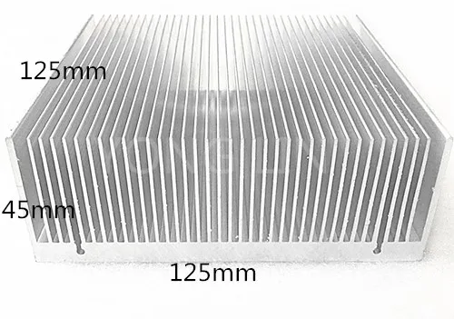 2pcs LED heatsink125*45-125mm/Dense tooth heat sink/High-power LED chips scattered