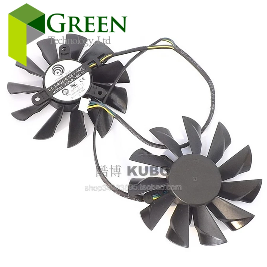 Power Logic 12V 0.55A 42mm Hole Spacing 87X15MM VGA Fan For MSI N580GTX R6970 Lightning Graphics Card fan blade