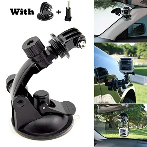 Car Suction Cup Windshield Mount + Long Screw + 1/4\