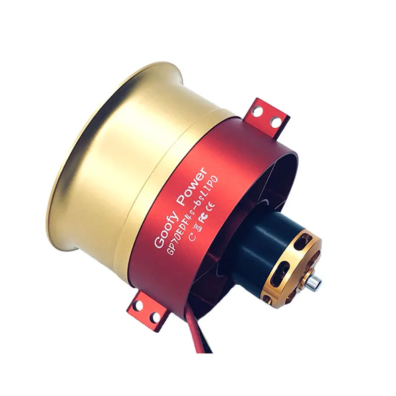 

Hot Sale Metal JP/GP 70mm Ducted Fan EDF Jet 12 Blade 2s-6s Lipo Motor Electric for RC airplane Model