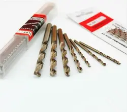 Brocas helicoidales de acero de alta velocidad, brocas de HSS-CO M42 de 3,1mm-5,0mm, cobalto, acero inoxidable (3,2/3,5/3,8/4,0/4,2/4,5mm), 5 unidades