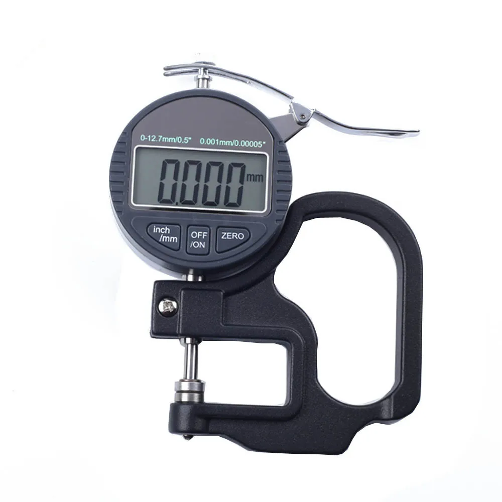 

Digital Electronic Thickness Gauge Micrometer 0-10/25mm Depth 30mm LCD Indicator Width Measurement Thickness Tester