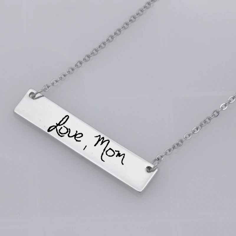 Mama gift love, mom  stainless steel jewelry  Customed words or name necklace N440