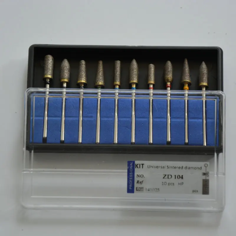 

10pcs fully sintered diamond burs for grinding and polishing Metal/Jewellery/Stone in Laboratory