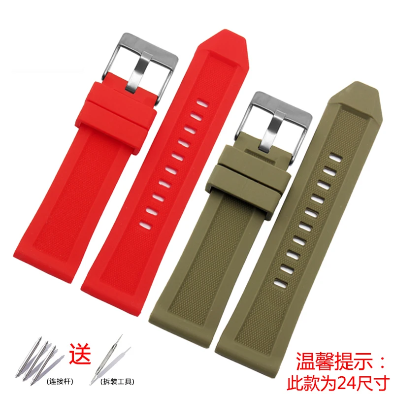 Quality Silicone Rubber Watchband For diesel DZ7257 DZ7334 DZMC0001 DZT2006 4388 Strap For Men 24 26mm Silicone strap Bracelets