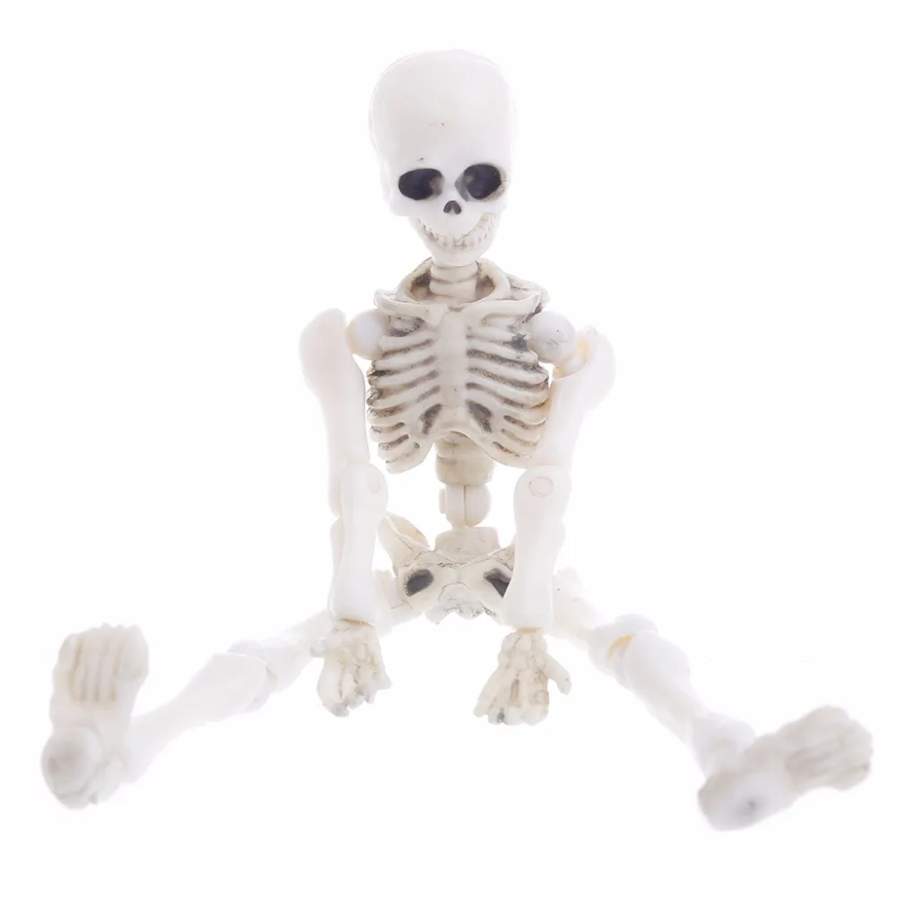 9cm mobile Mr. Bones Skeleton modello umano cranio Full Body Mini Figure Toy Halloween Party Decor Action Figures "skeleton