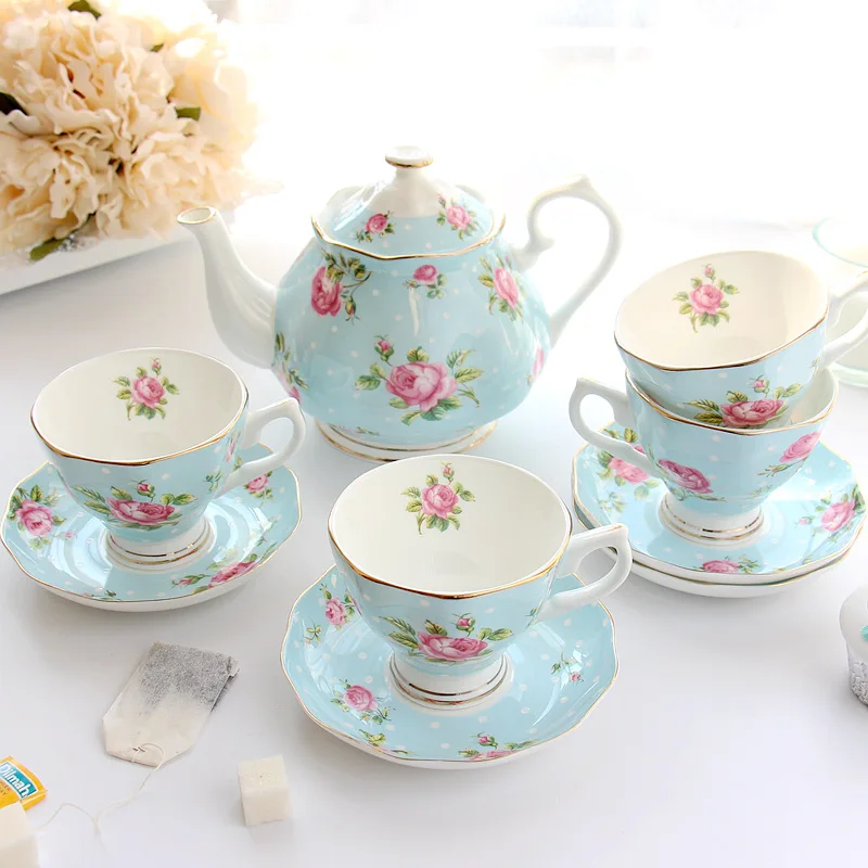 British Afternoon Tea Set, Retro Cup and Saucer, Ceramic Coffee Set, European Style