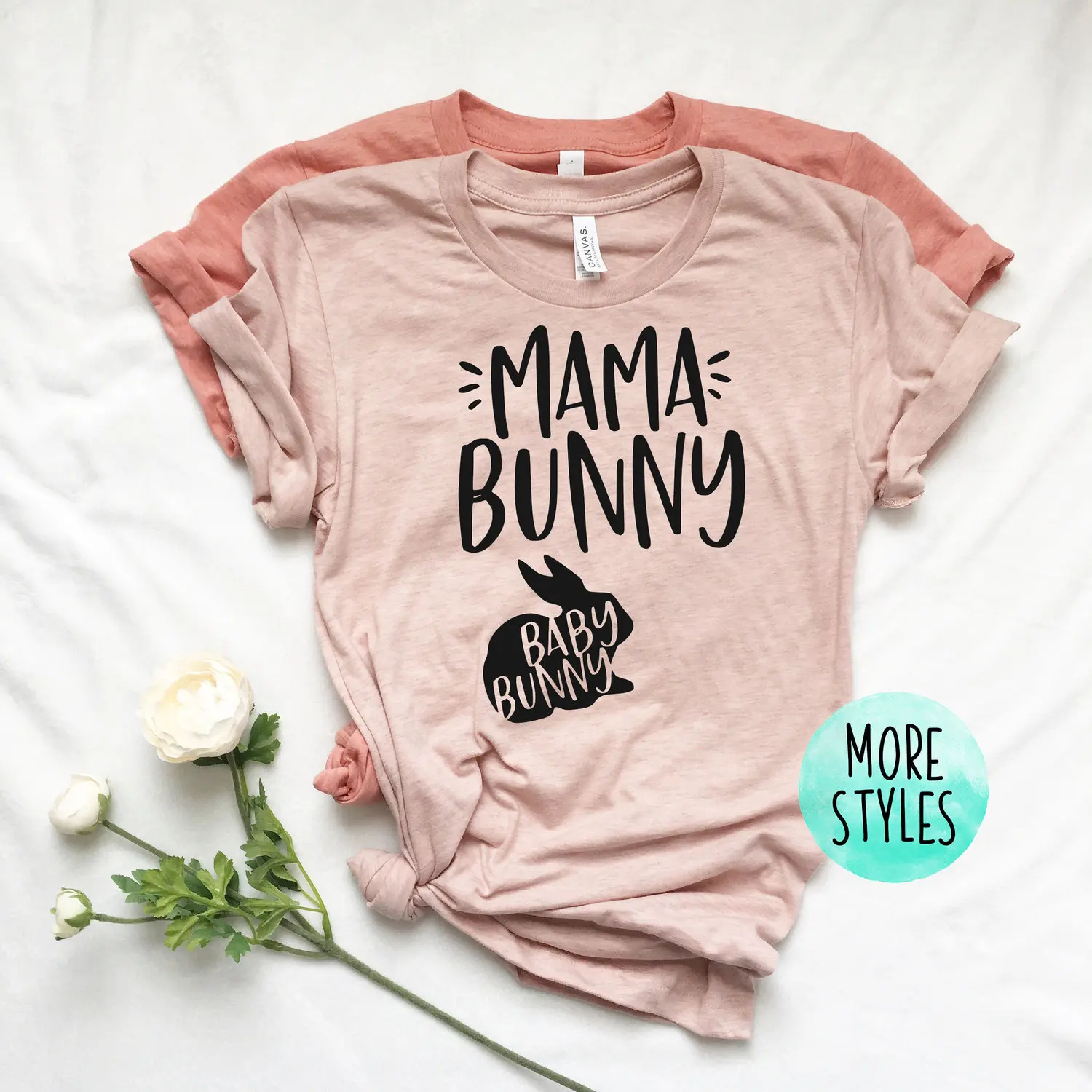 Mama Bunny Funny Easter T-Shirt Women Pregnancy Shirt Mom to be Pregnancy Shirts Maternity Announcement Tee Shirt