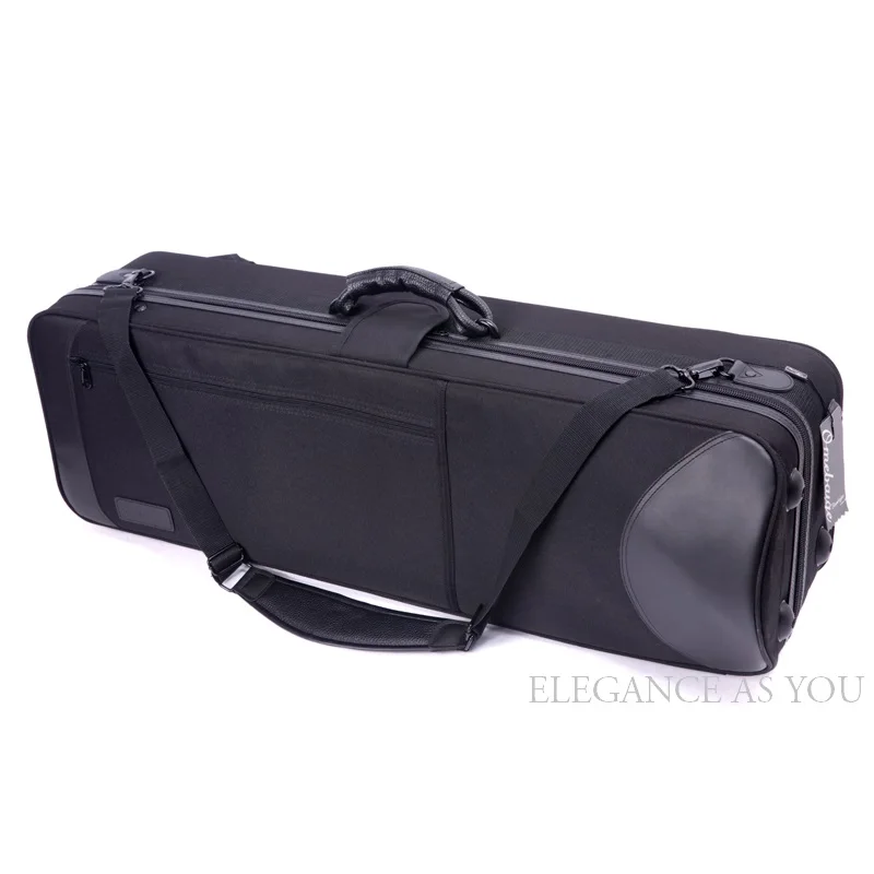 Tenor Trombone Case 1200D Nylon Trombone Brass Instrument Kit Bag Tenor Brass Instrument Bag Cover Trombone Box Pulley Case Bags