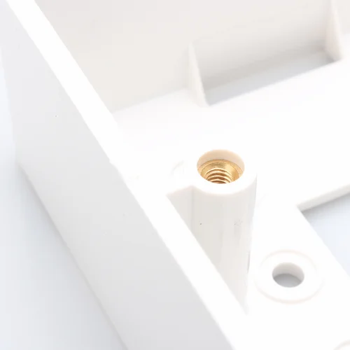 Imagen 2 del producto Caja inferior de cableado blanco puro, caja de montaje de superficie brillante, 86x86mm para edificio de oficina en casa