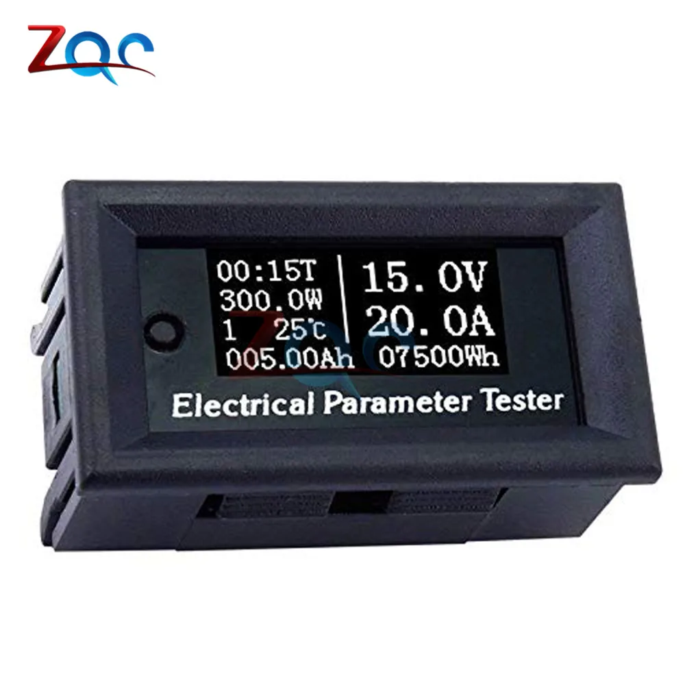 33V 10A 3A 7in1 OLED Multifunction Tester Voltage Current Time Temperature Capacity Power voltmeter Ammeter electrical meter