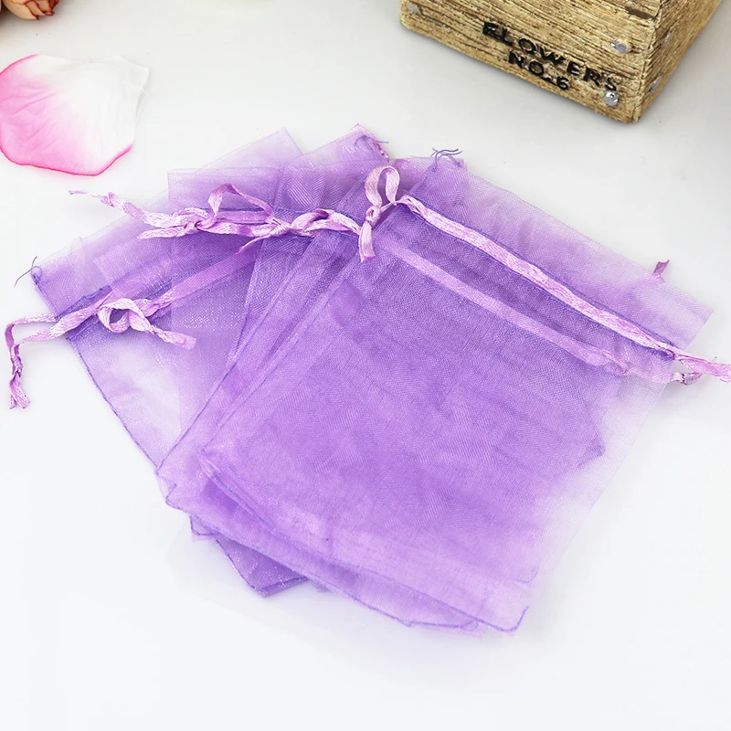 Wholesale 50pcs/lot 30x40cm Large Orchid Organza Bags Jewelry Clothing Shoes Gifts Packaging Bag Pouches Wedding Gift Bags