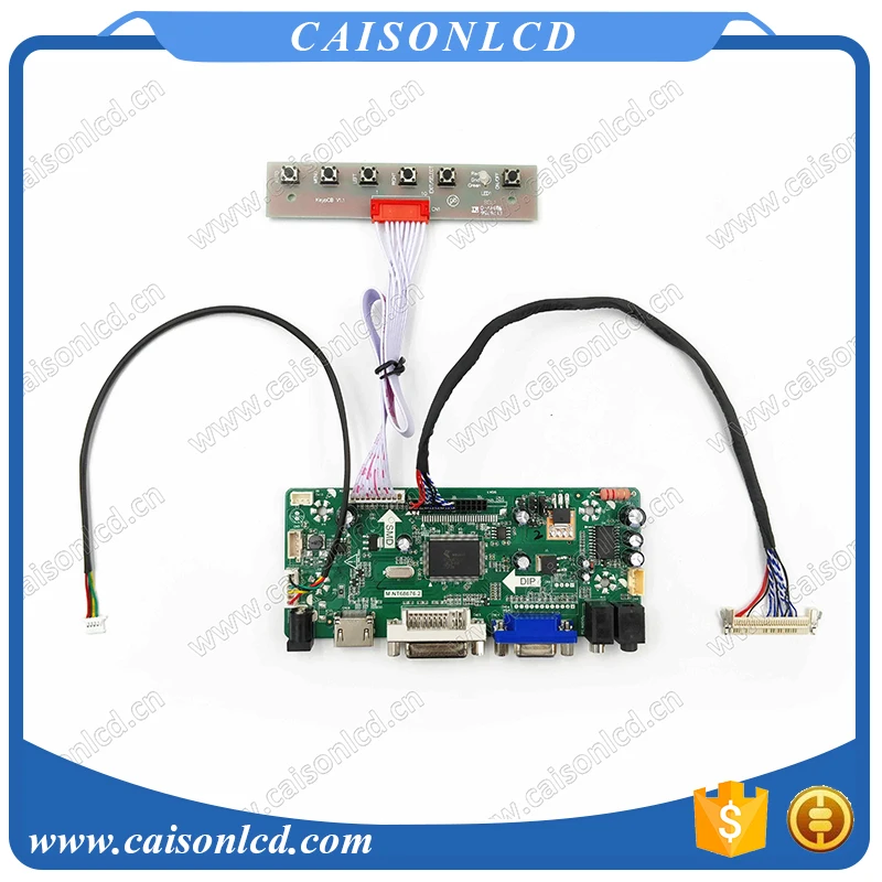 

NT68676 LCD controller board support DVI VGA AUDIO for LCD panel 15.6 inch 1366X768 with led driver board LCD panel repair