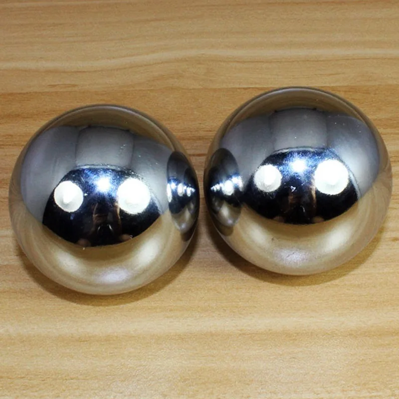 38mm Sliver Chinese Health Exercise Stress Relaxation Therapy Baoding Balls