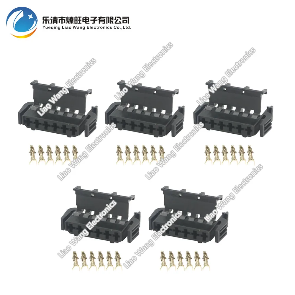 5 Sets Replacement parts for automotive parts with pieces of domestic pieces DJ7062-2.8-21 car connector 6P