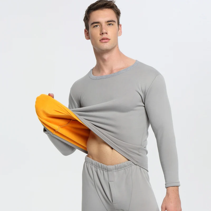 Men Thermal Underwear 2023 New Winter Women Long Johns Fleece Base Layer Sets keep Warm in cold Weather Size L to 6XL