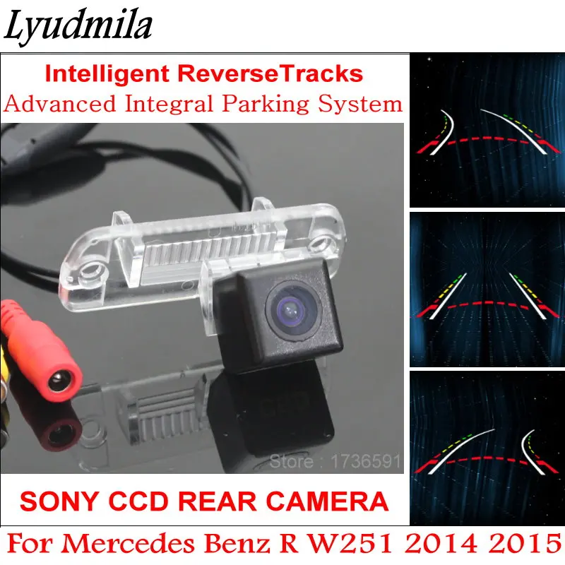 

LYUDMILA FOR Mercedes Benz R W251 2014 2015 / Auto Dynamic Trajectory Backup Rear View Camera with Variable Parking LineS