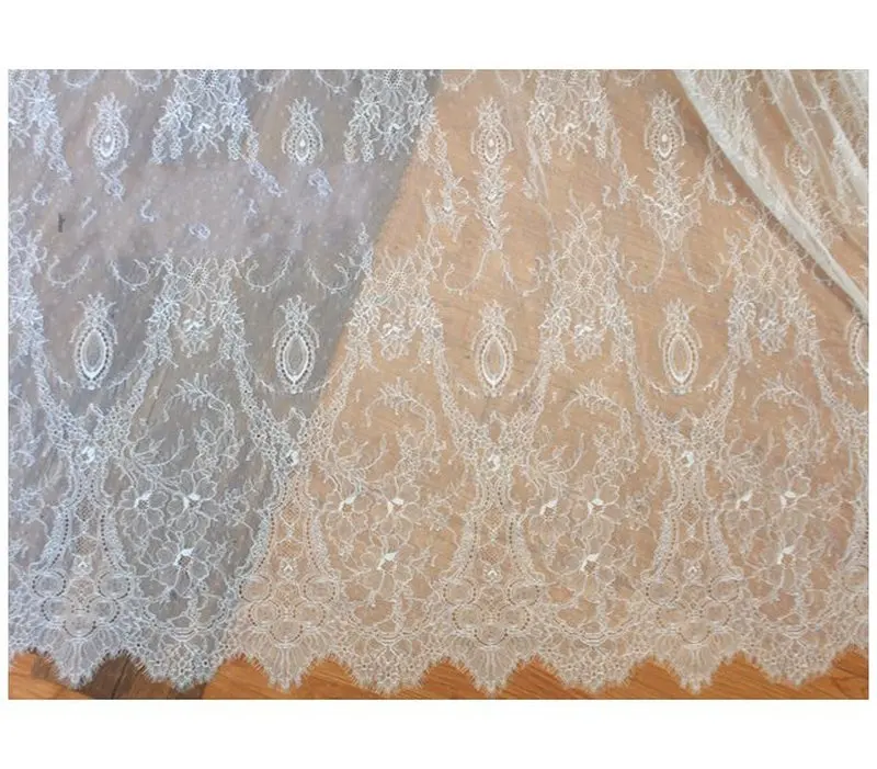 

GLace 3M/Lot Fabric for Dress Fashion Eyelash Lace Fabric Clothing Skirt Wedding Soft Nightdress DIY Accessories Lace TX601