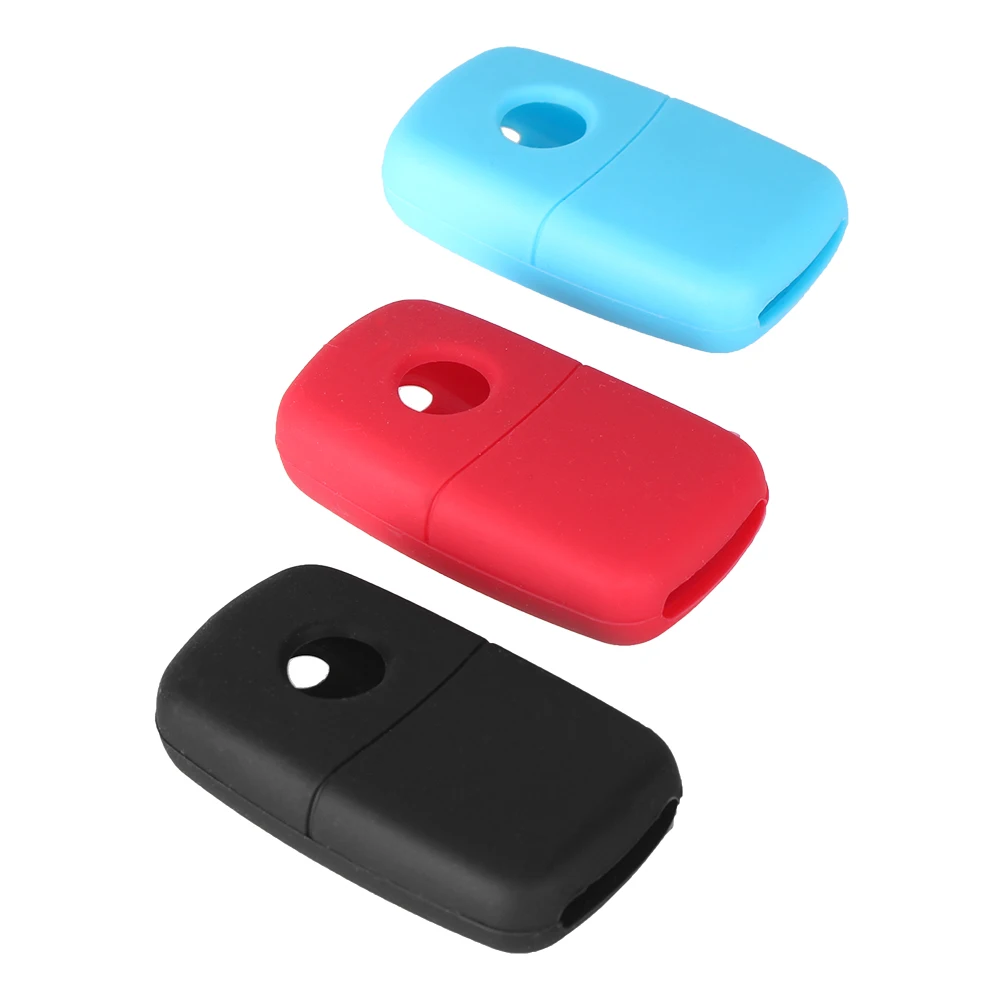 KEYYOU Hot Silicone Key Case Fob 3 Buttons For VW Volkswagen Golf Jetta Polo Beetle Passat Rabbit MK4 MK5 5 R32 Car Key Cover