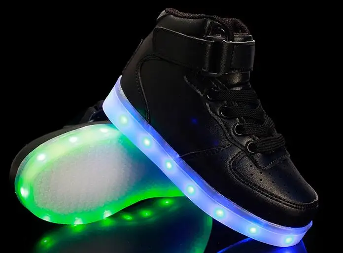 New Led Pour Children Shoes With Light Up Schoenen Kids Chaussure Lumineuse Enfant Garcon Casual Boys Lighting For Girls Filles